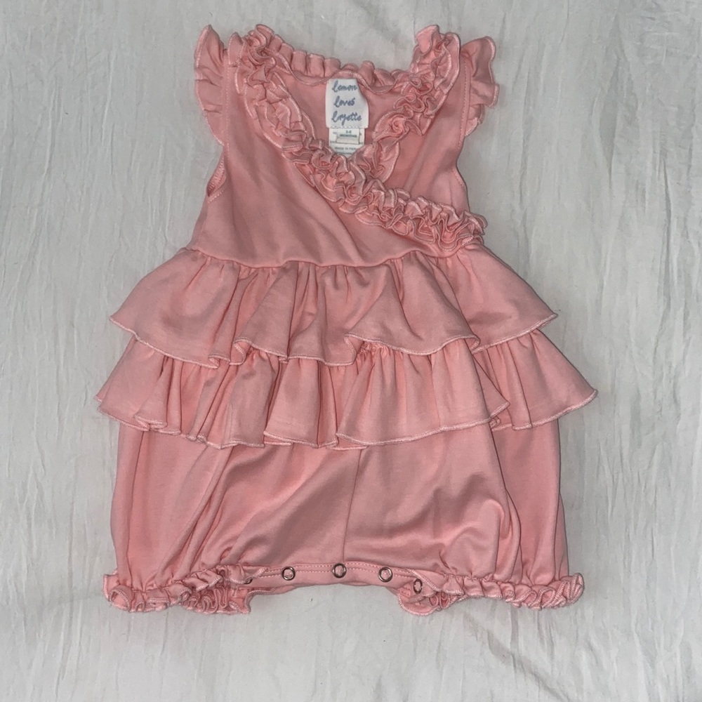 Lemon Loves Lime Ruffle Lotus Romper